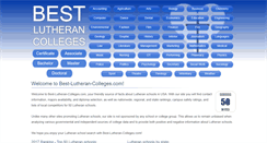 Desktop Screenshot of best-lutheran-colleges.com
