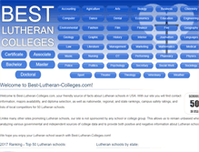 Tablet Screenshot of best-lutheran-colleges.com